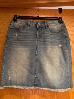 Natural Reflections Comfort Stretch Jean skirt, light blue, 2